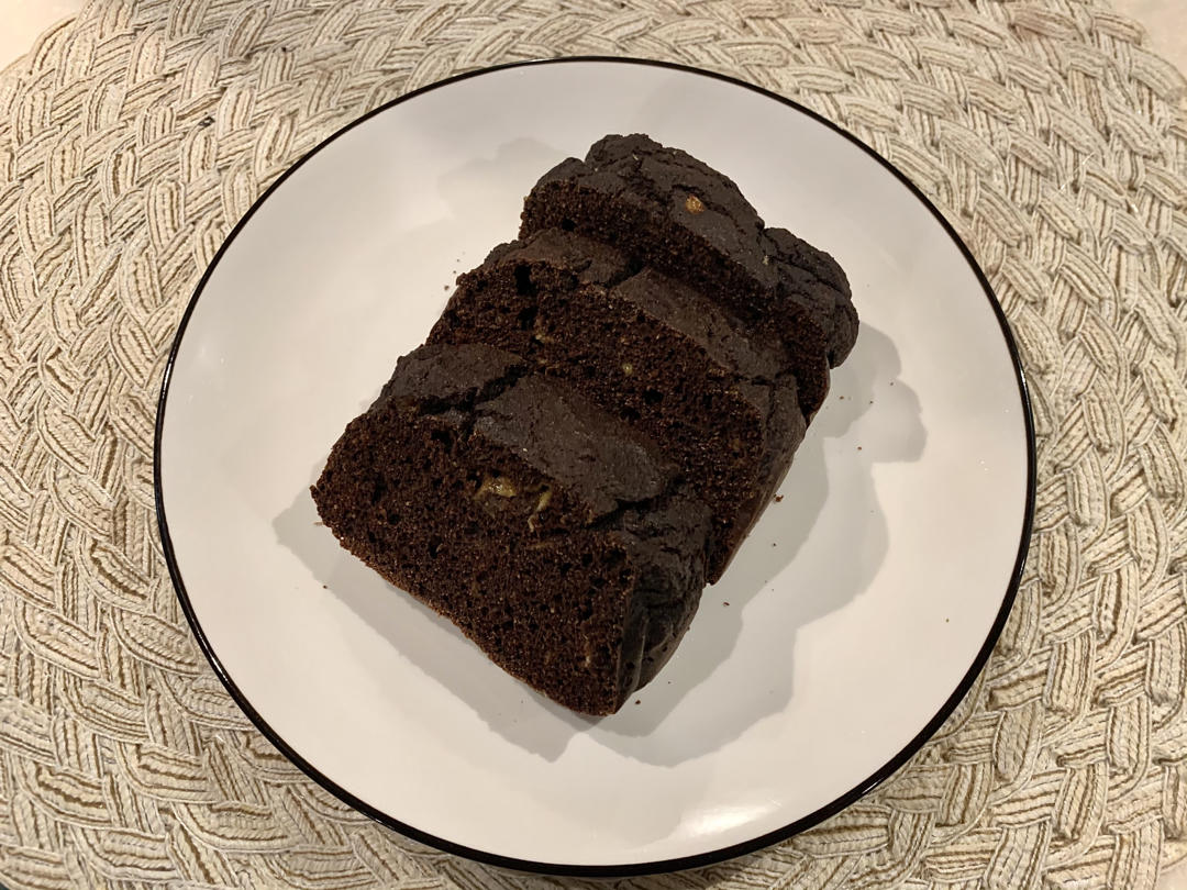 %生酮低碳友好%香蕉巧克力快手面包