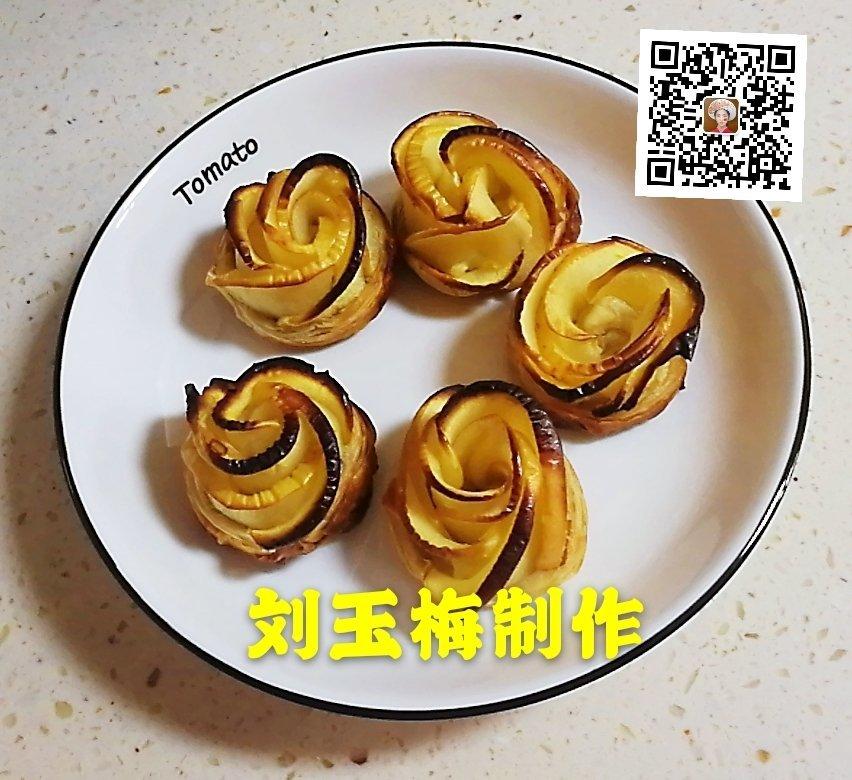 苹果玫瑰塔（手抓饼版）
