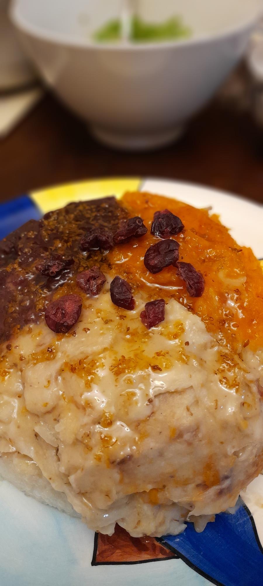 【三色薯泥饭】的做法