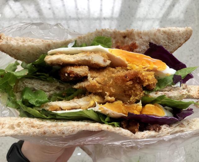 自制香辣炸鸡排三明治/汉堡的做法