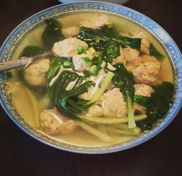青菜肉圆汤