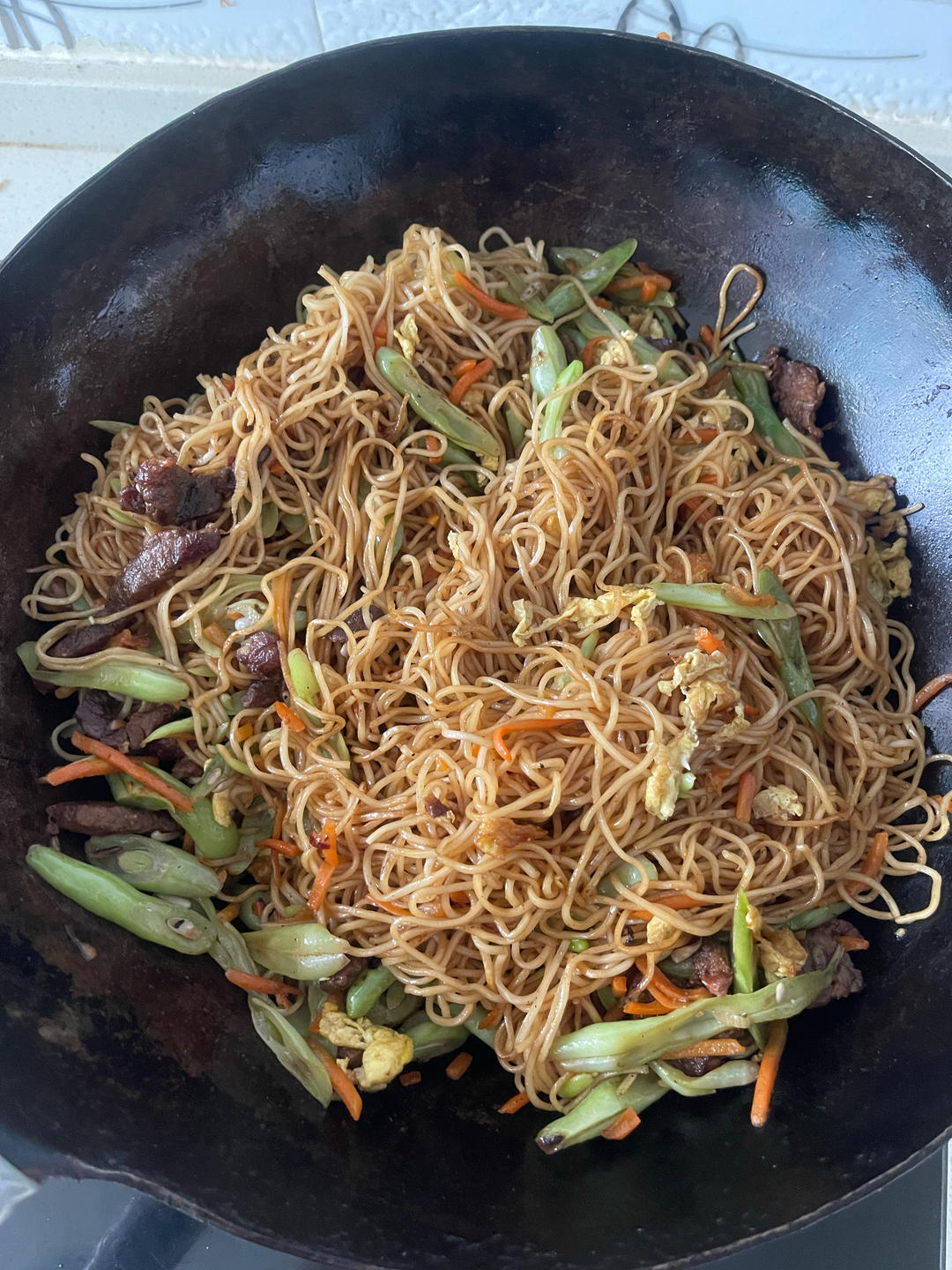 大排档炒面—超简单！