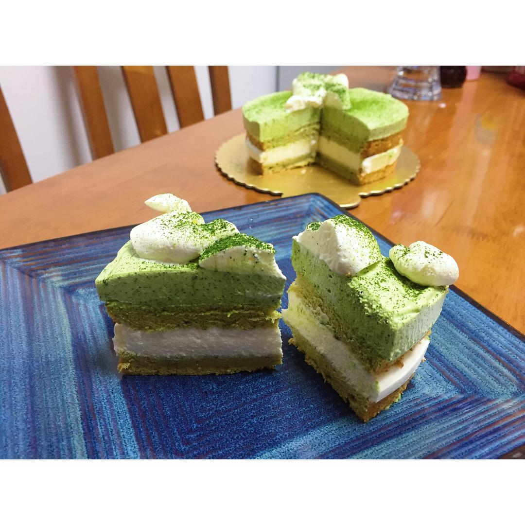 抹茶双享慕斯