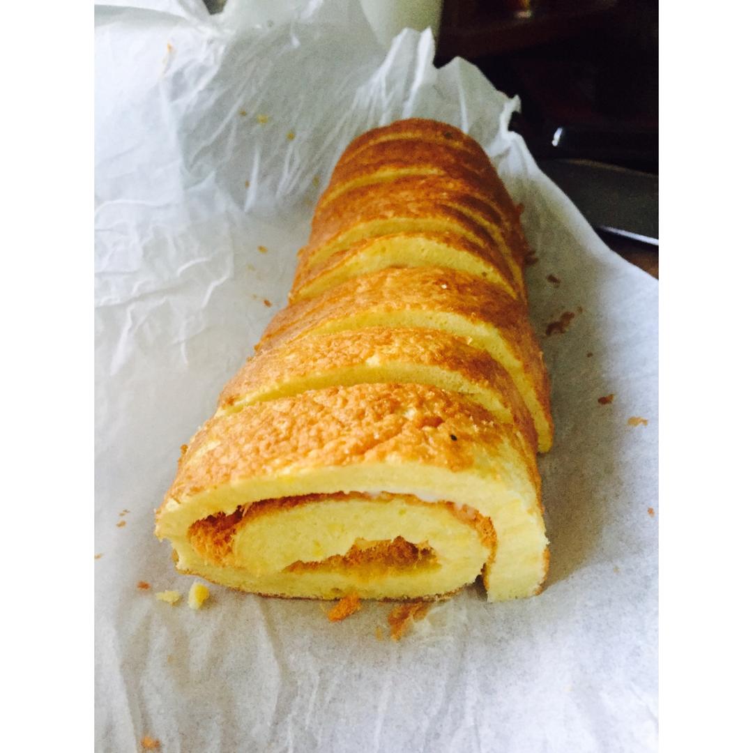 肉松戚风蛋糕卷