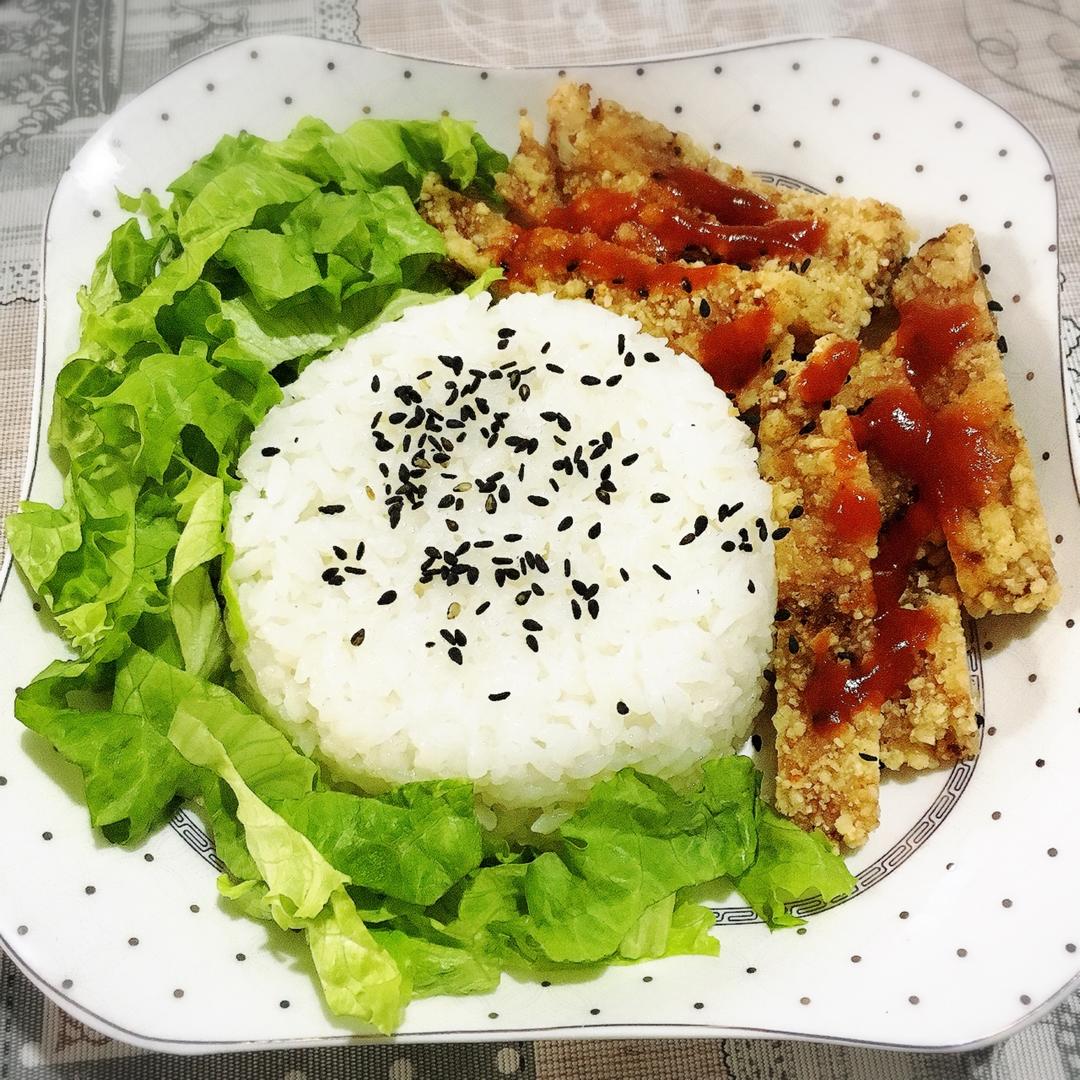 心意满满鸡排饭