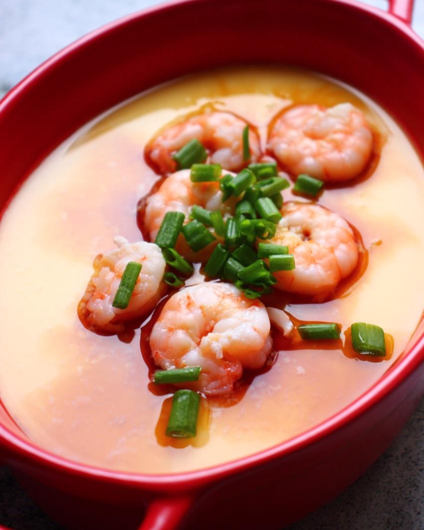 妈妈家常菜❤️嫩滑虾仁蒸蛋🍤