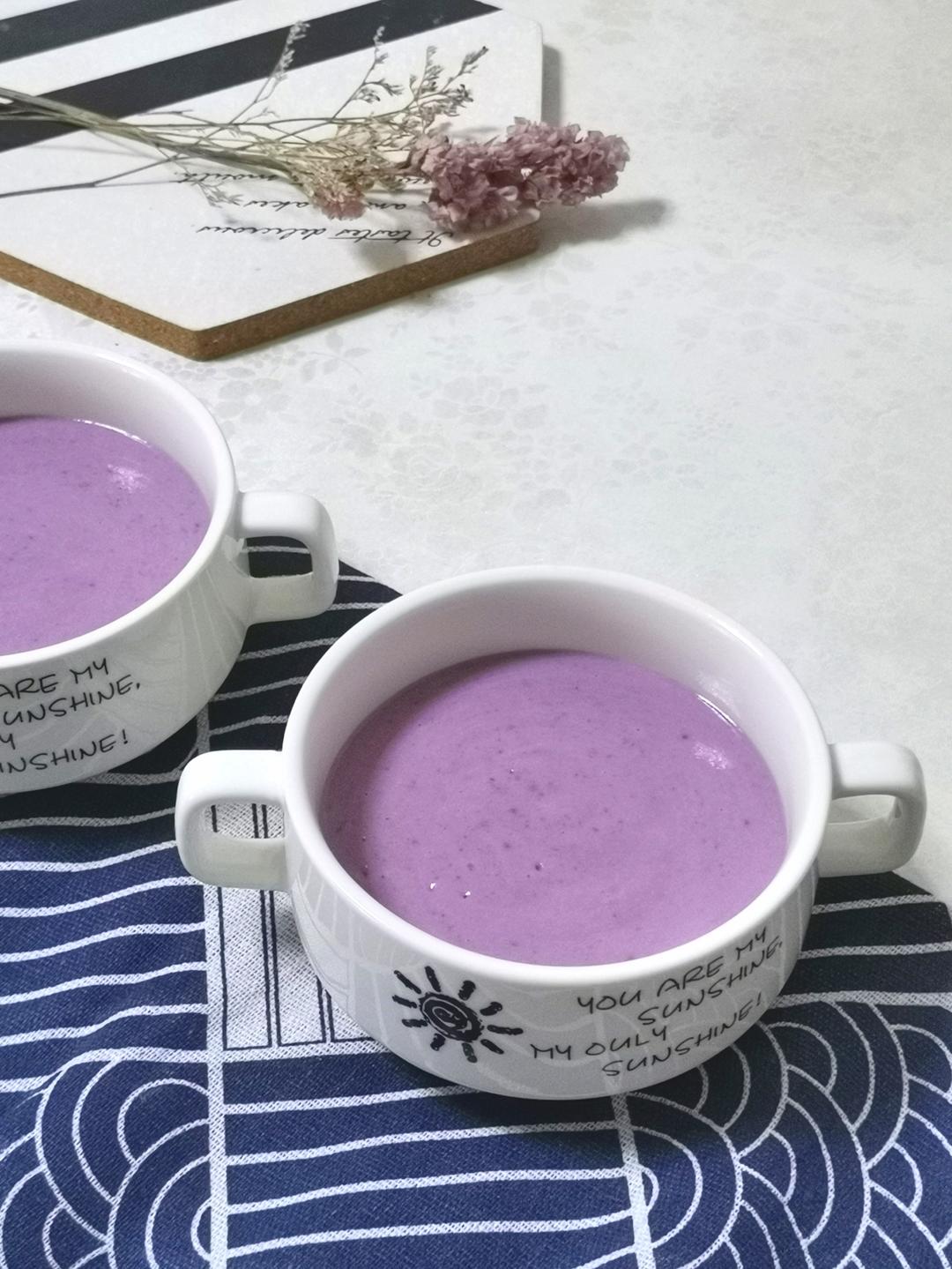 紫薯奶昔的做法