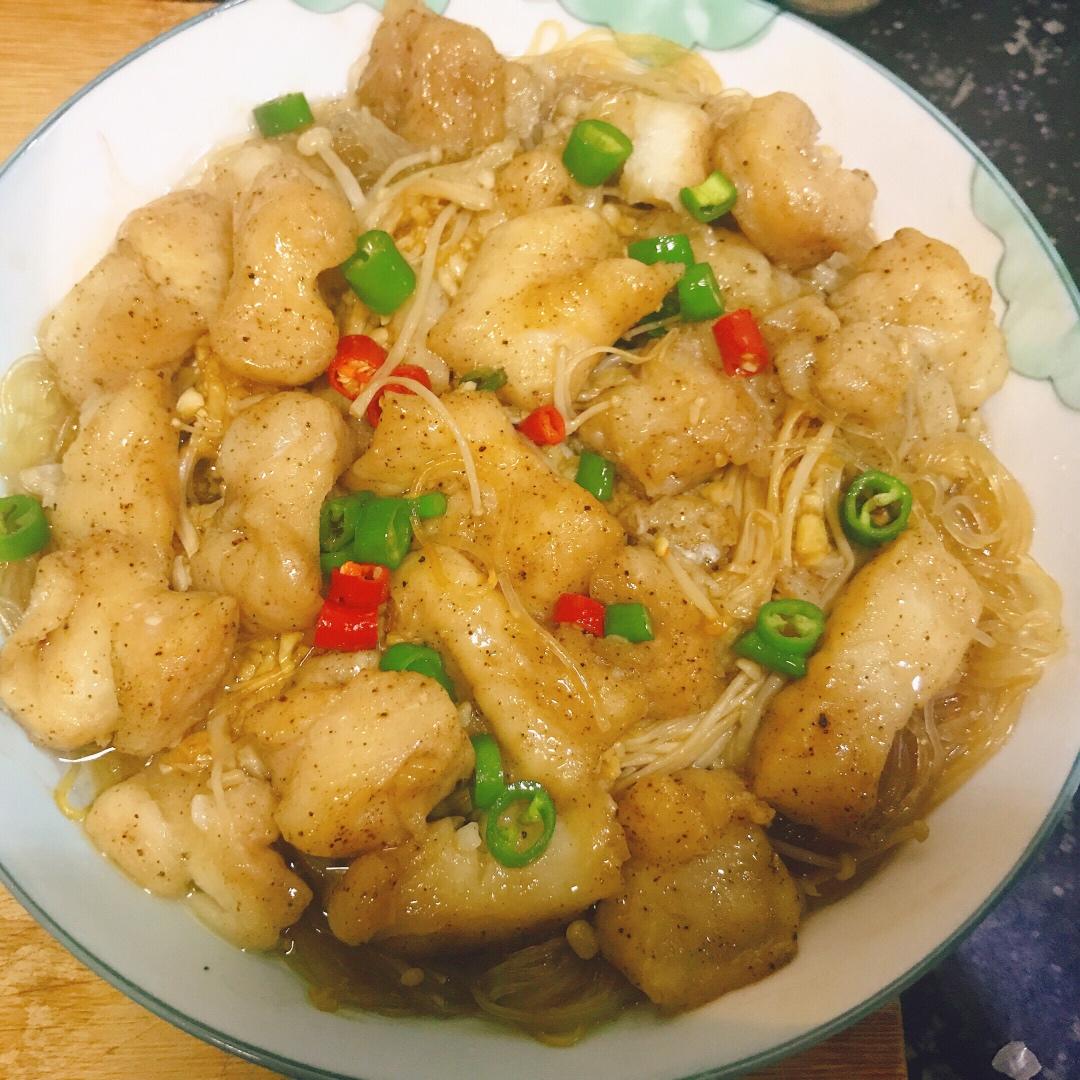 🔥吃不胖❗️蒜蓉粉丝龙利鱼❗️