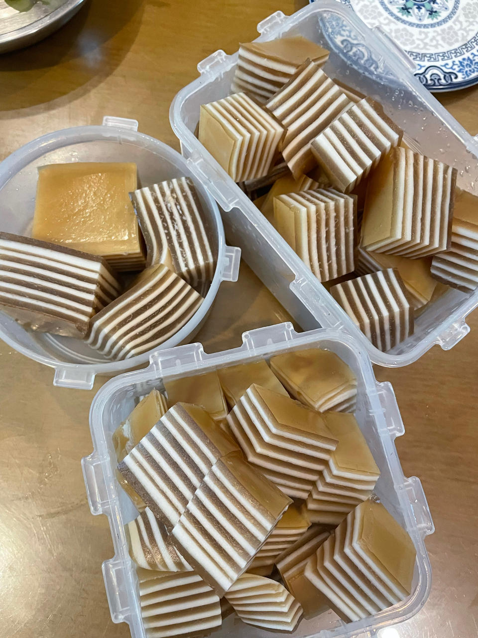 桂花椰汁千层糕(马蹄糕)