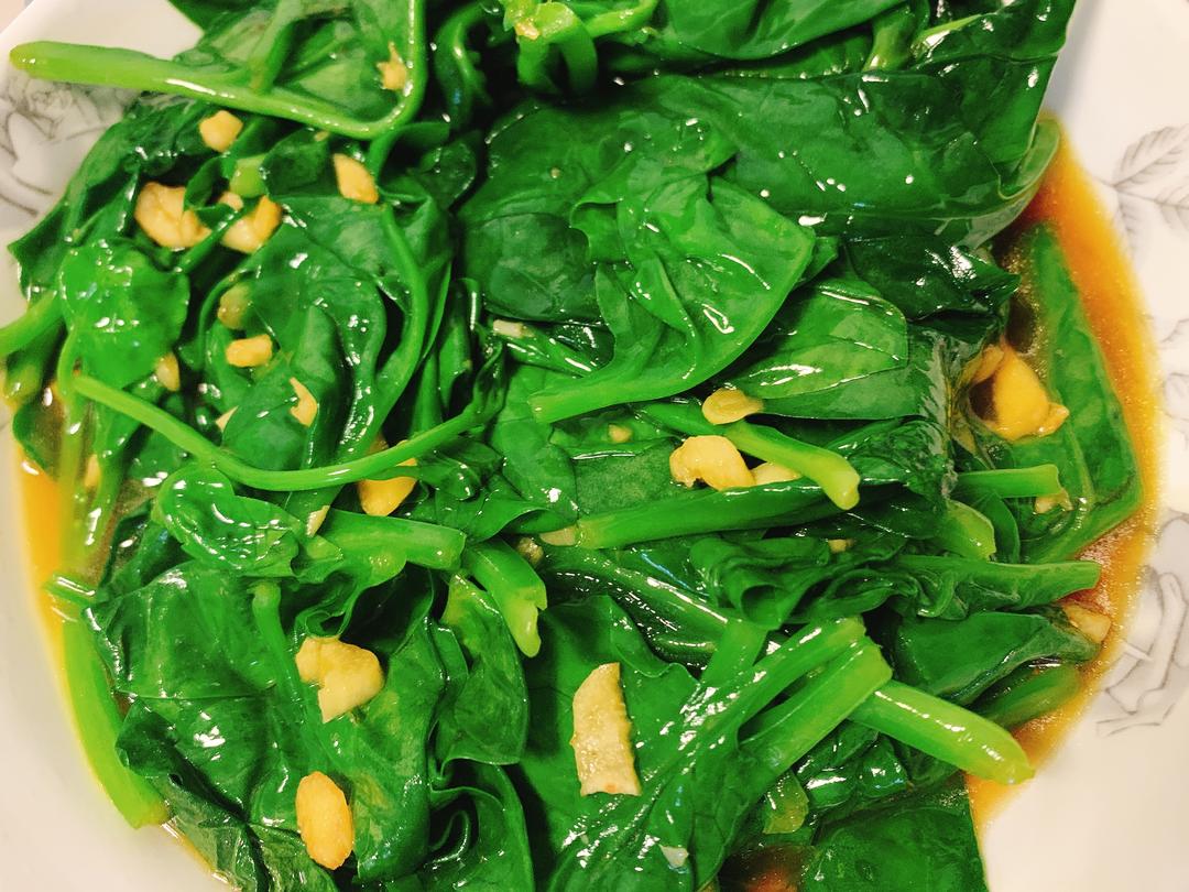 蒜茸木耳菜的做法