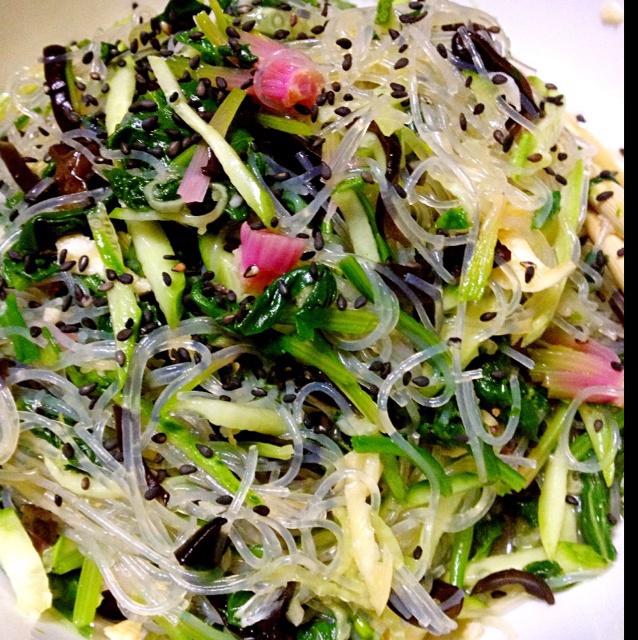 凉拌菠菜粉丝