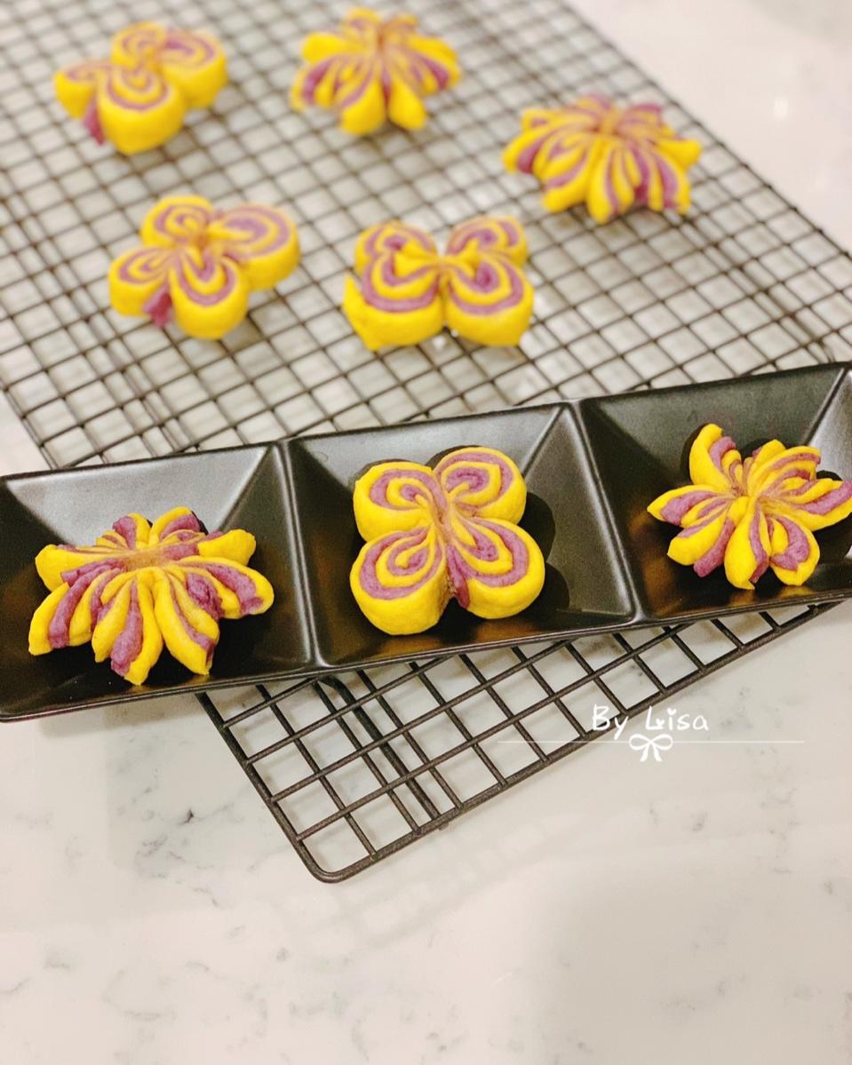 南瓜双色花卷