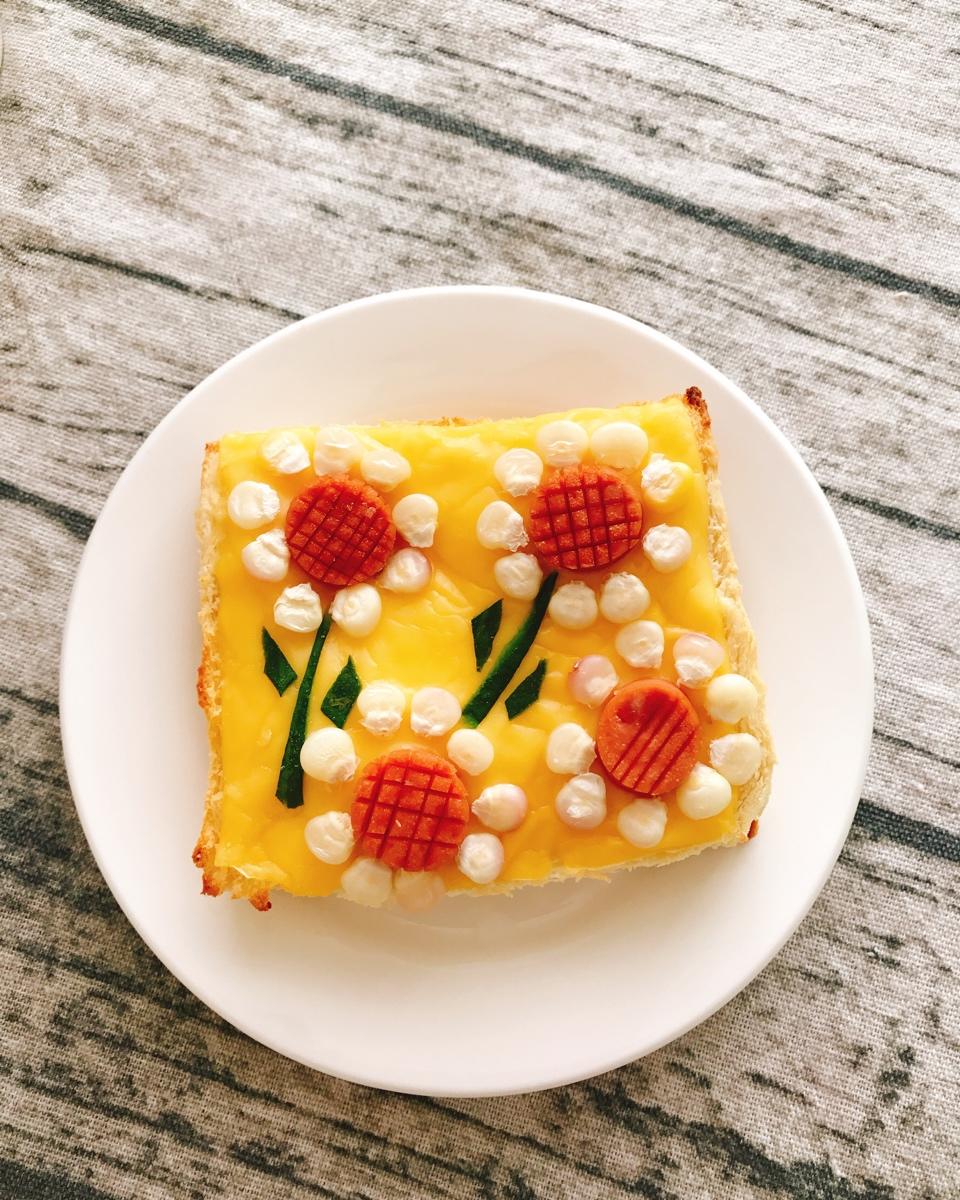 开放式向日葵吐司