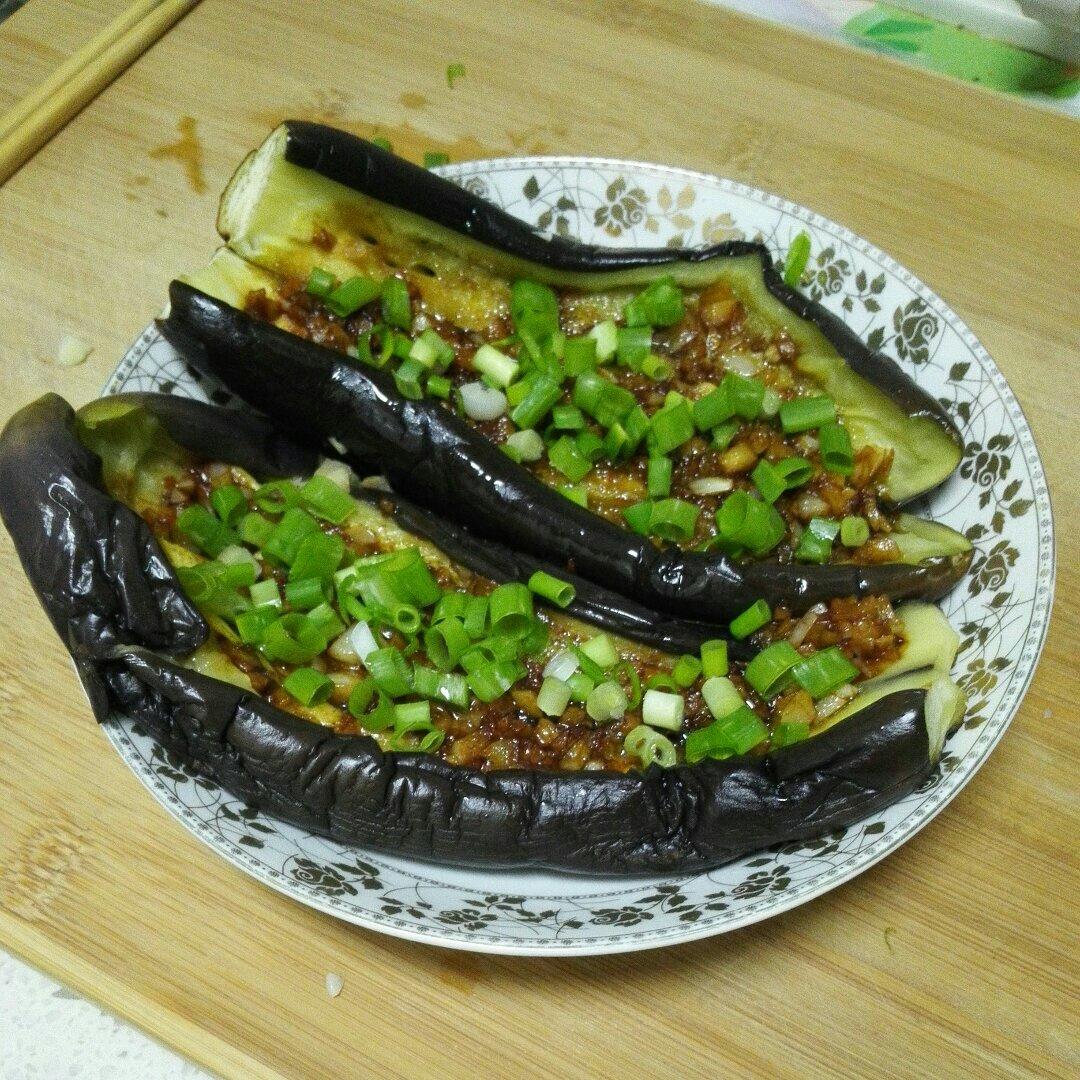 【微波炉烤茄子】
