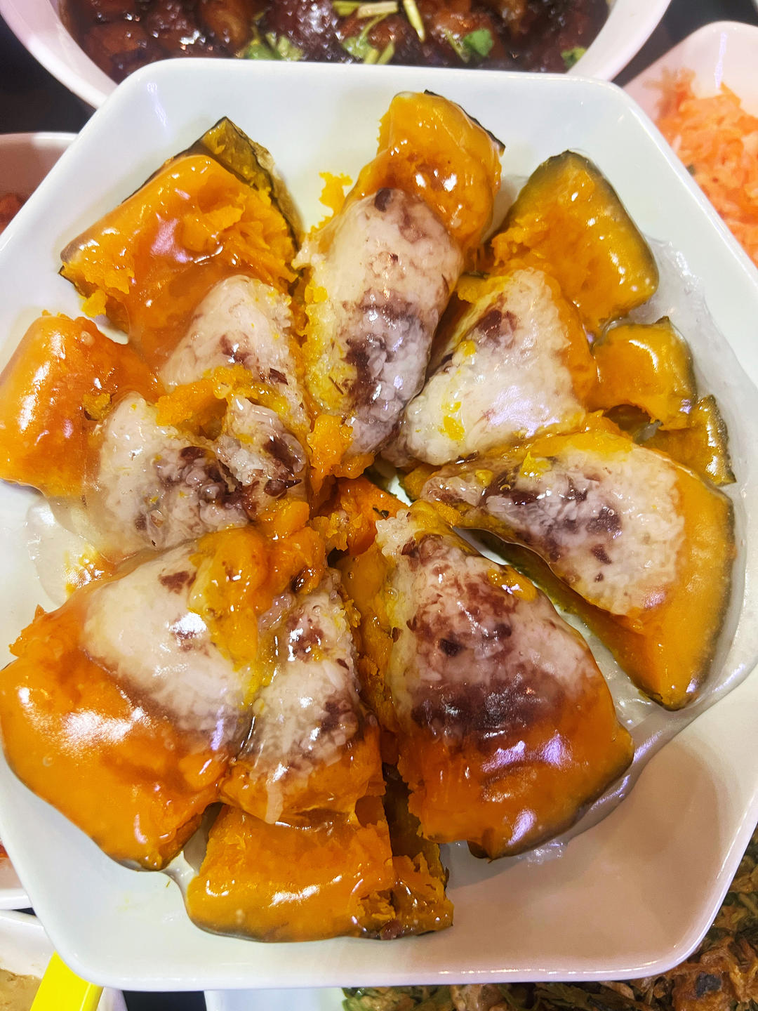 年夜饭之贝贝南瓜紫米八宝饭（八方来财聚宝盆）