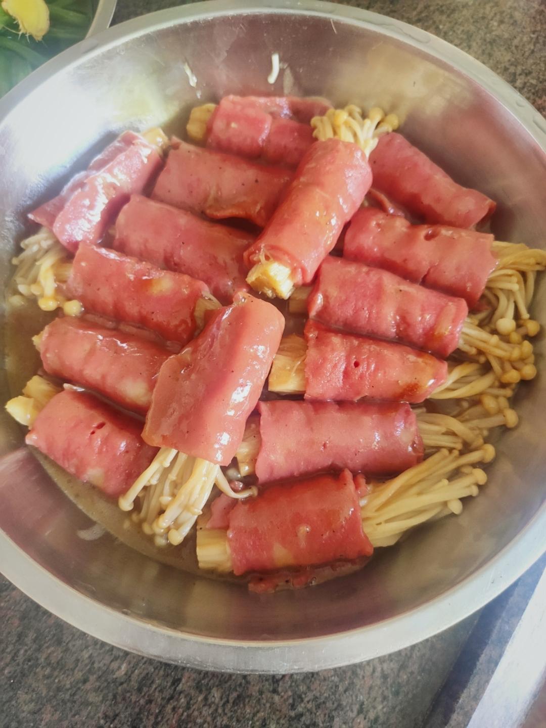 金针菇培根卷
