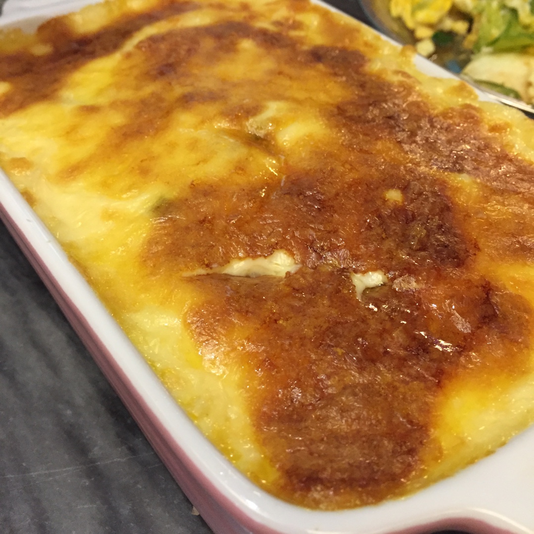 海鲜焗饭 Seafood Fried Rice with Cheesy Topping