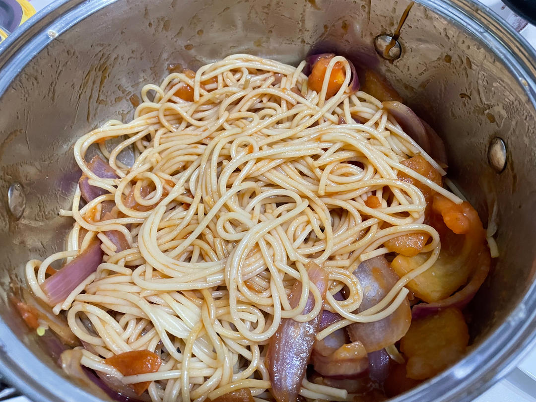 浓郁鲜香的番茄虾仁意大利面🍝好吃有营养