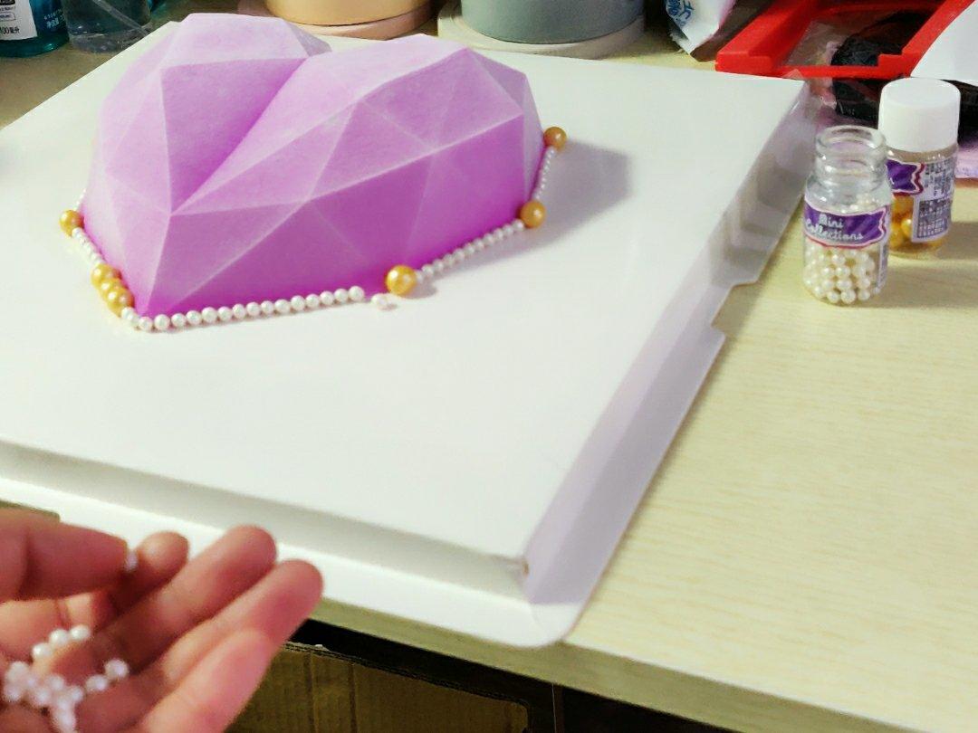 💎钻石心形火龙果慕斯💎