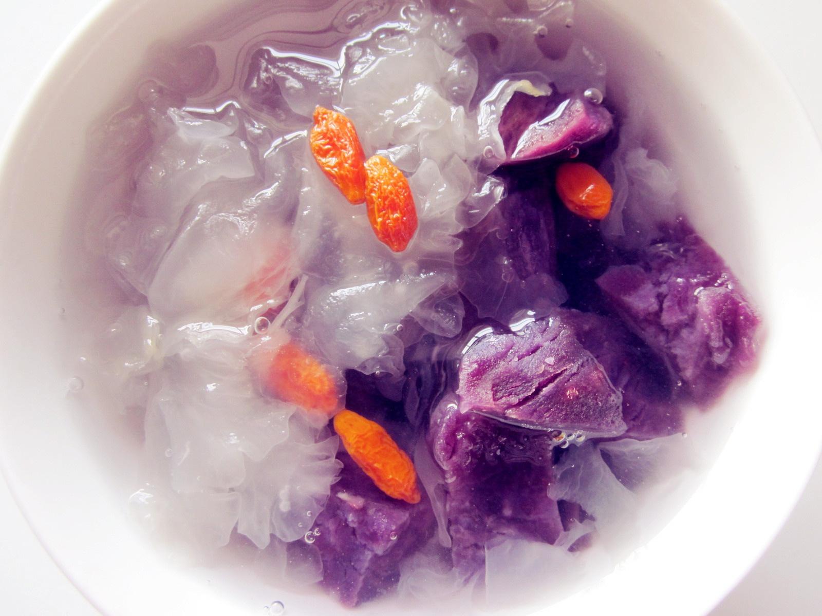 紫薯雪耳糖水的做法