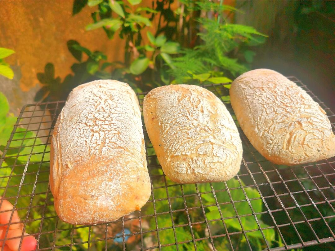 【ciabatta】家庭版恰巴塔，软乎乎的拖鞋面包