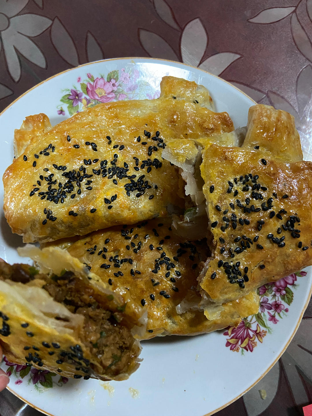 手抓饼版猪肉馅饼（空气炸锅）