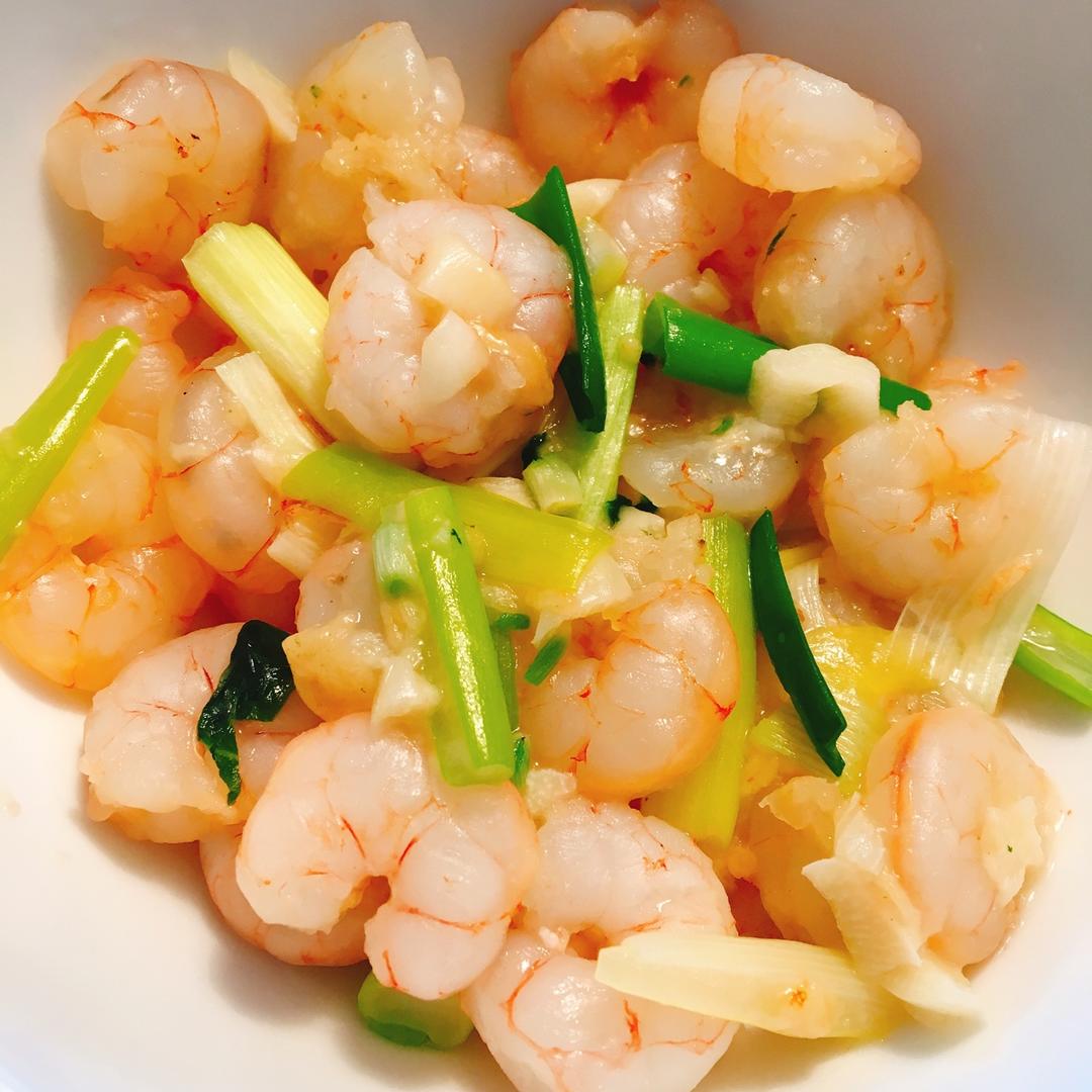 葱爆虾仁