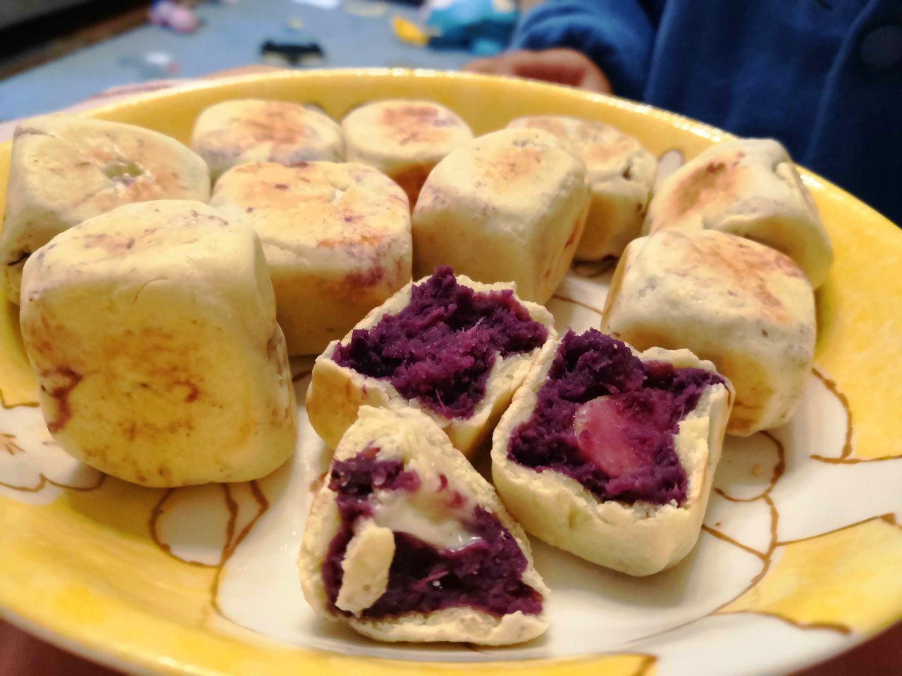 自制网红🔥紫薯芝士仙豆糕
