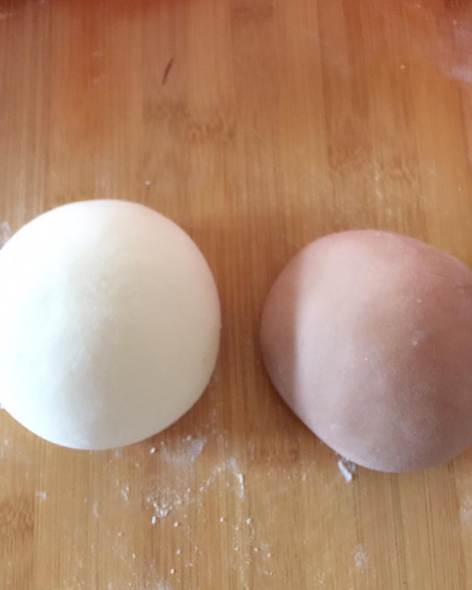 一次发酵双色可可馒头