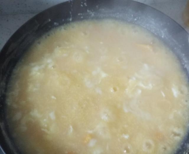 玉米红薯鸡蛋粥的做法