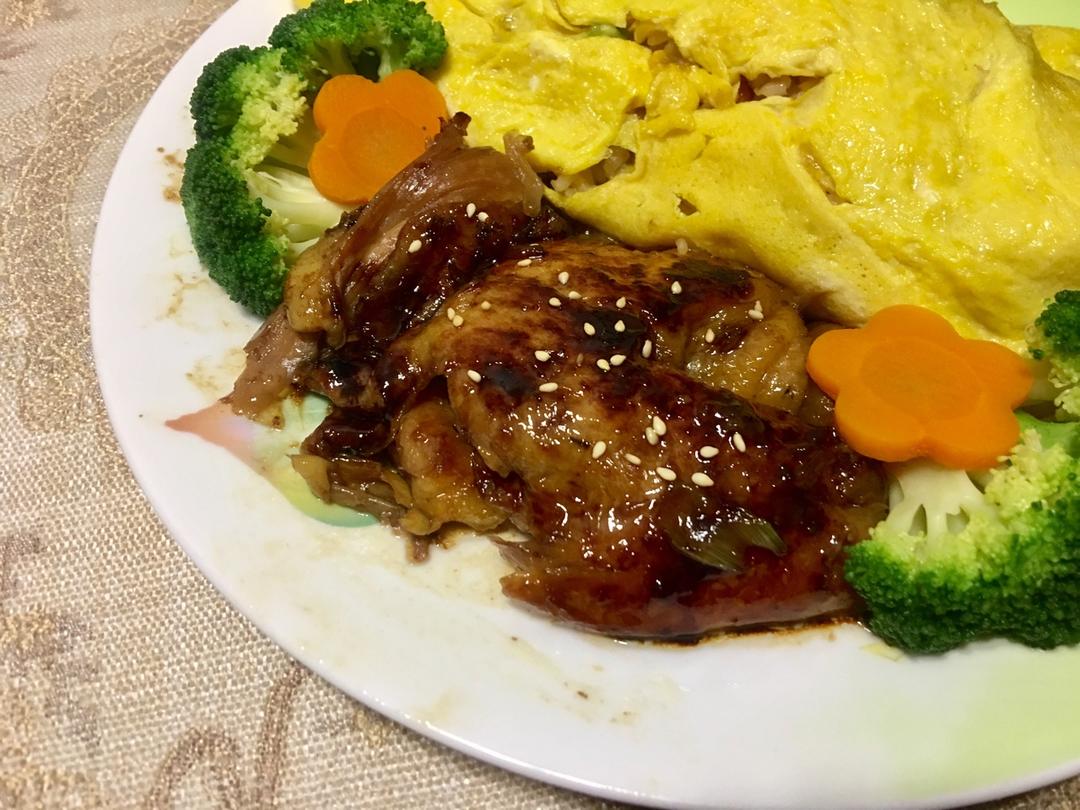 照烧鸡腿饭
