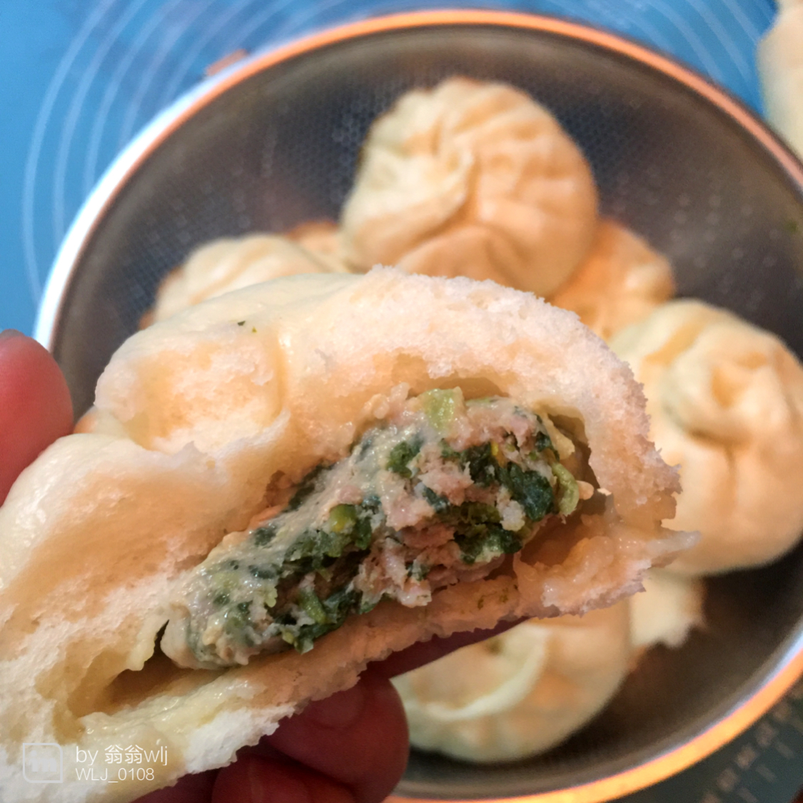 节省一半时间的大包子（另付翠绿菜包子，肉包子，腹黑包子食谱）