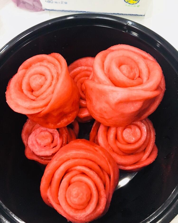 黄玫瑰馒头（一次发酵）