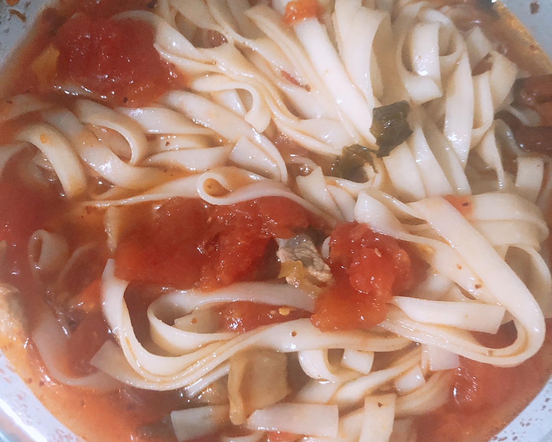 番茄汤面的做法
