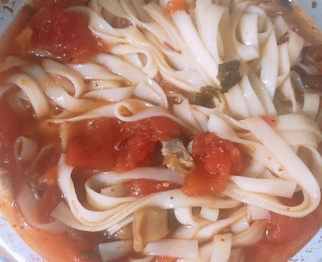 番茄汤面的做法