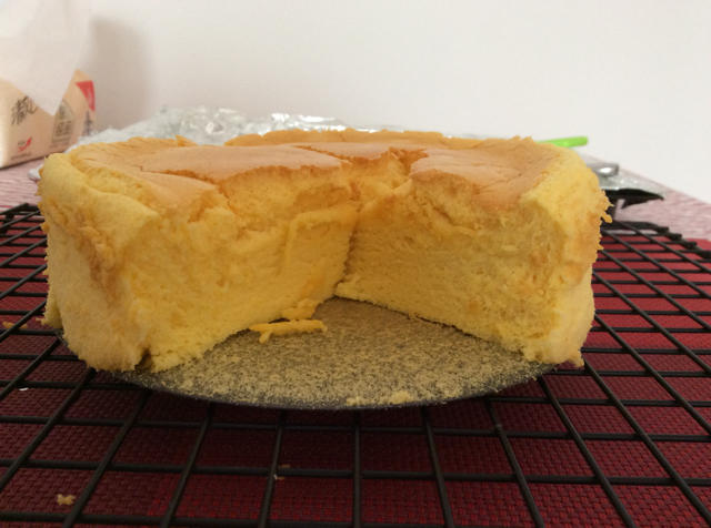 6寸原味戚风蛋糕