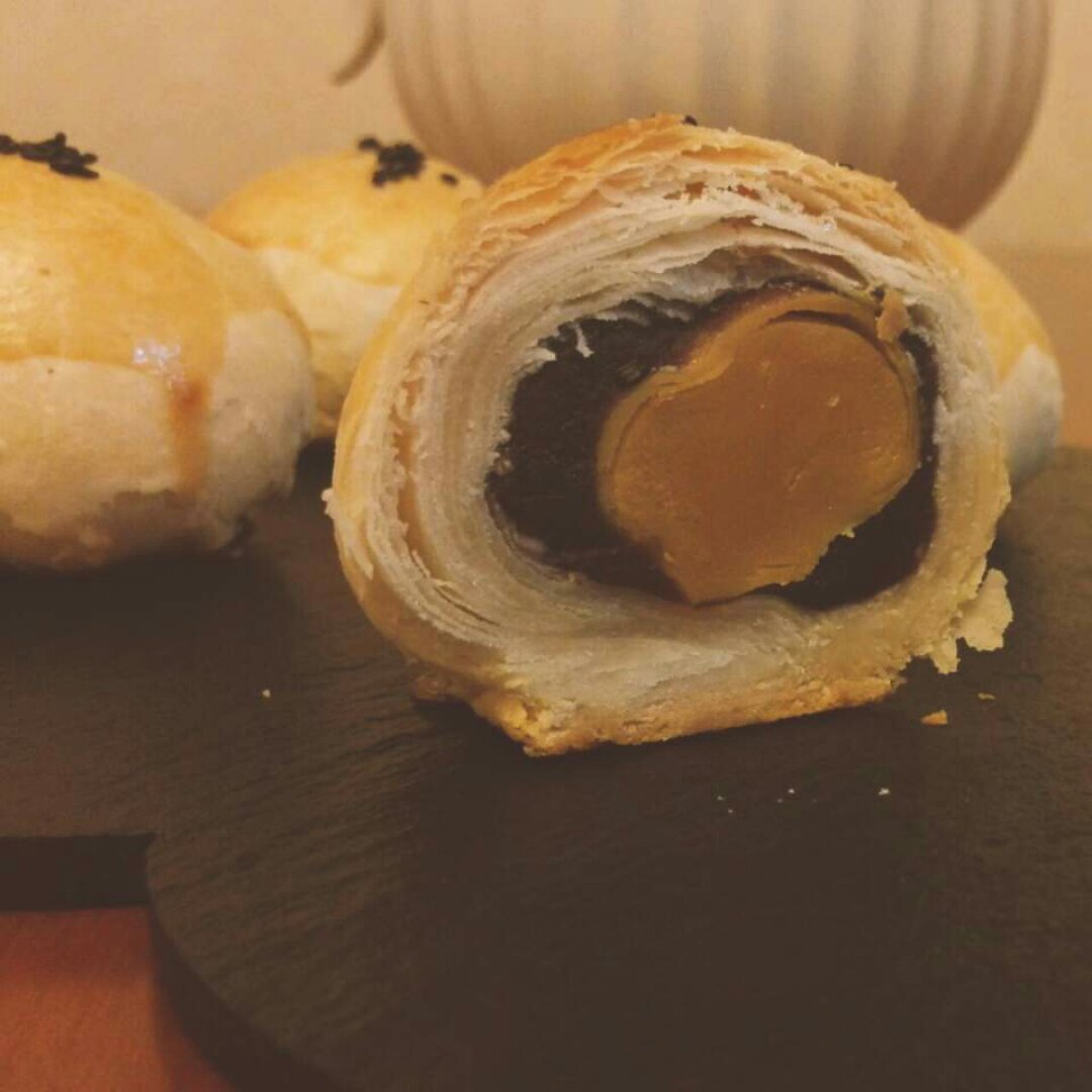 蛋黄酥：抹茶酥：（奶黄味）