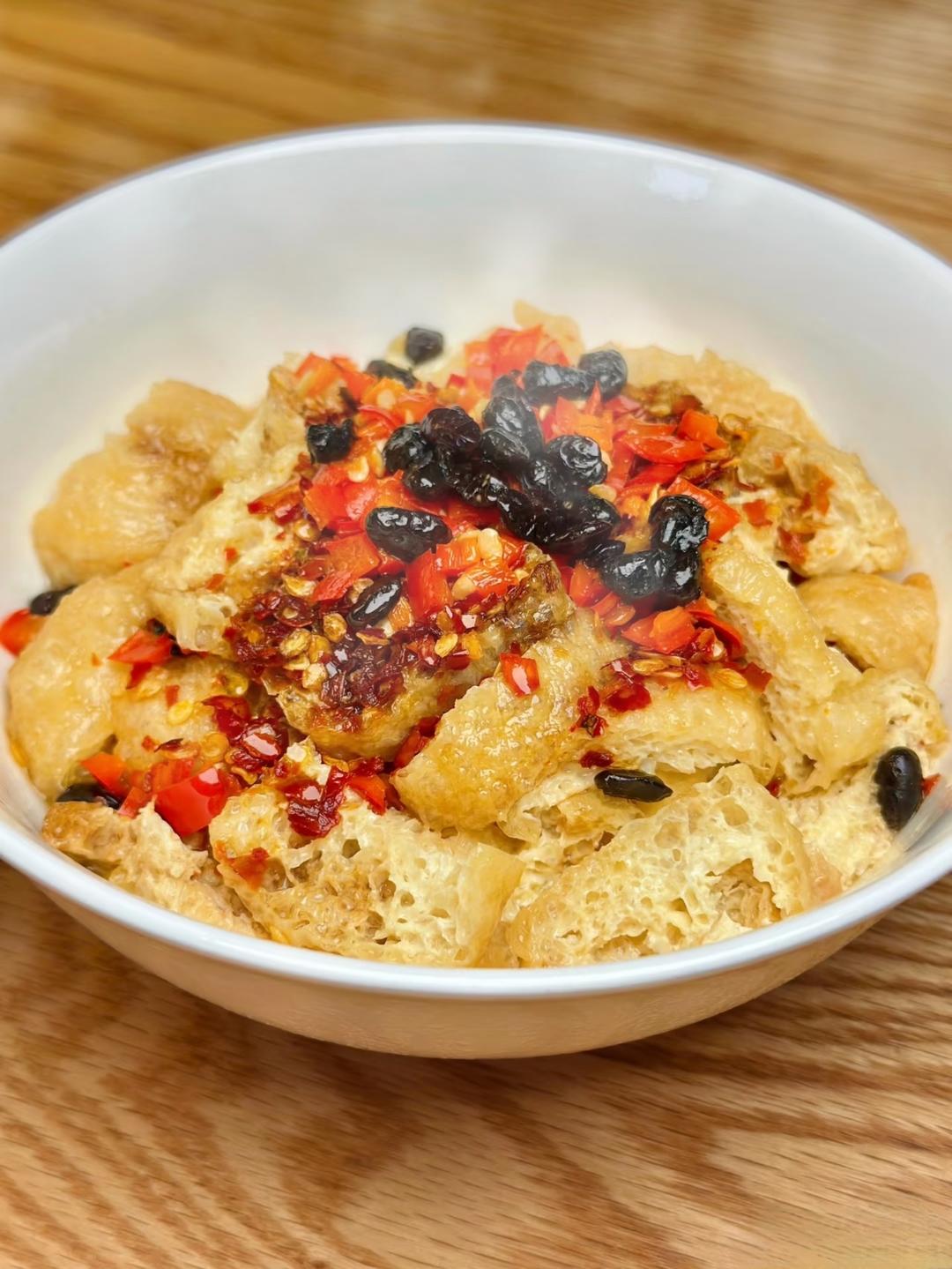 蒸菜之【蒸油豆腐】的做法