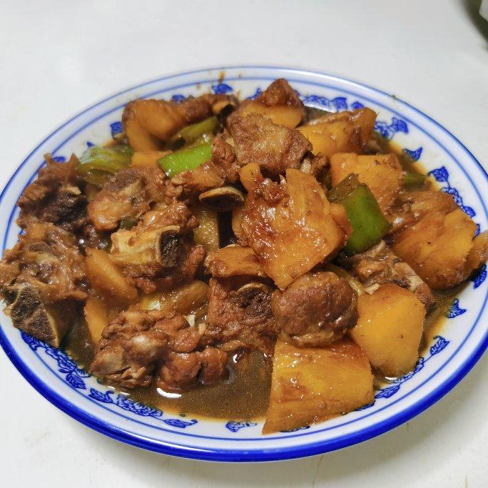 菠萝炒排骨