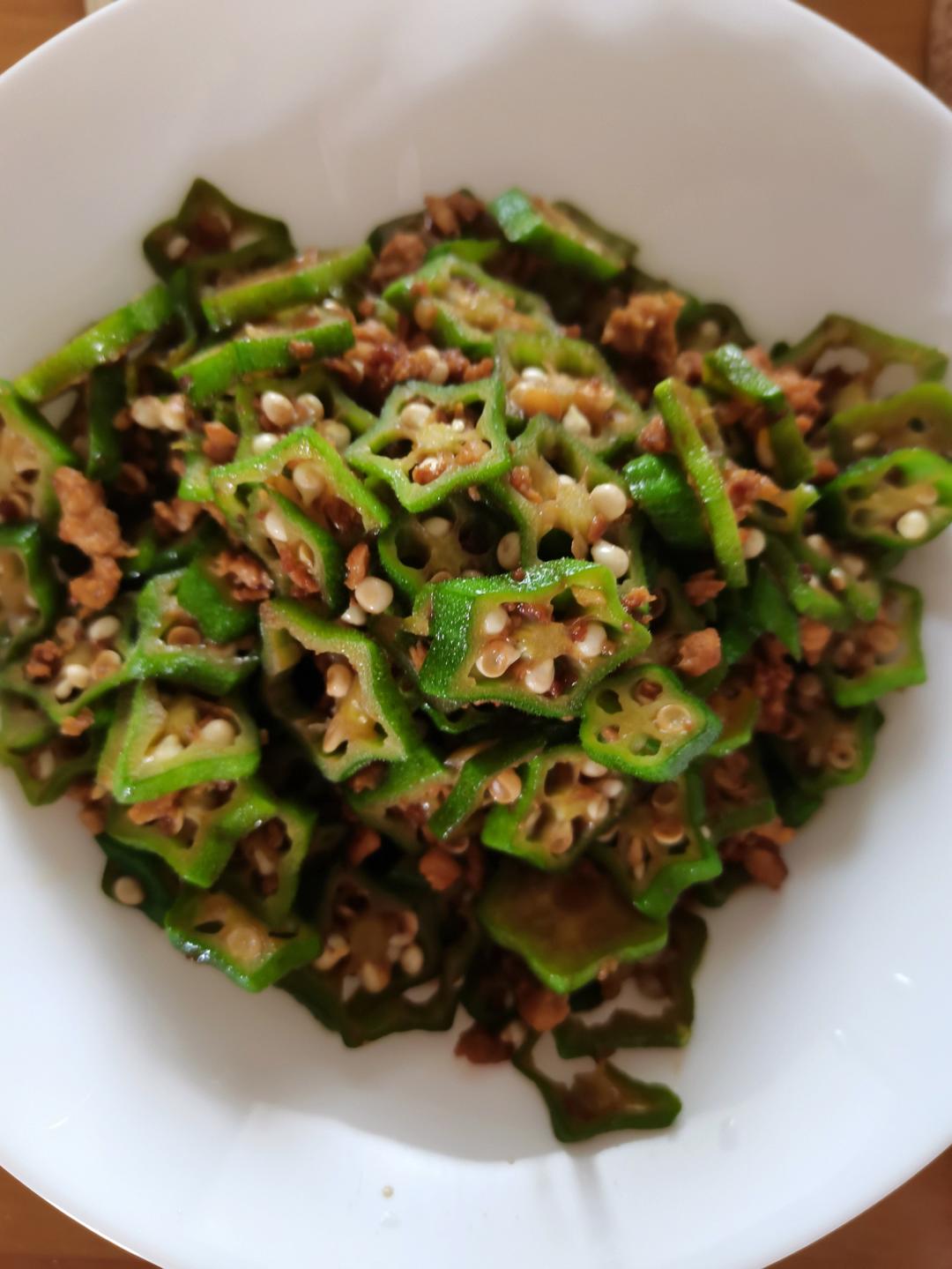 秋葵炒肉(超下饭！)