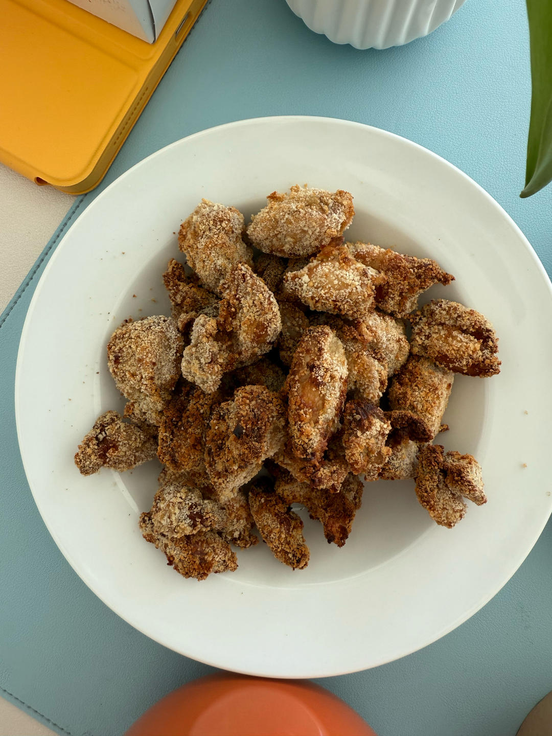 无油烤鸡排（面包糠鸡胸肉）