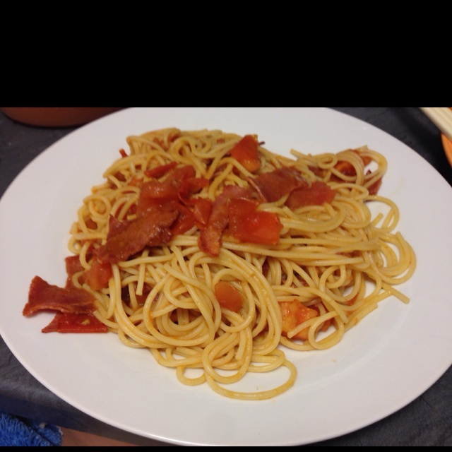 培根番茄意大利面