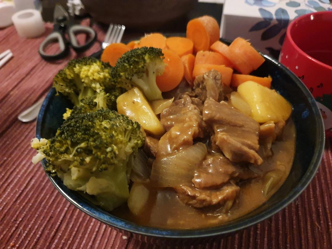 暖暖一锅咖喱牛腩（高压锅版）