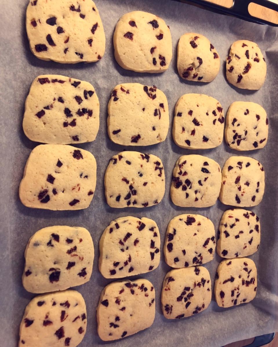 低糖少油版蔓越莓饼干