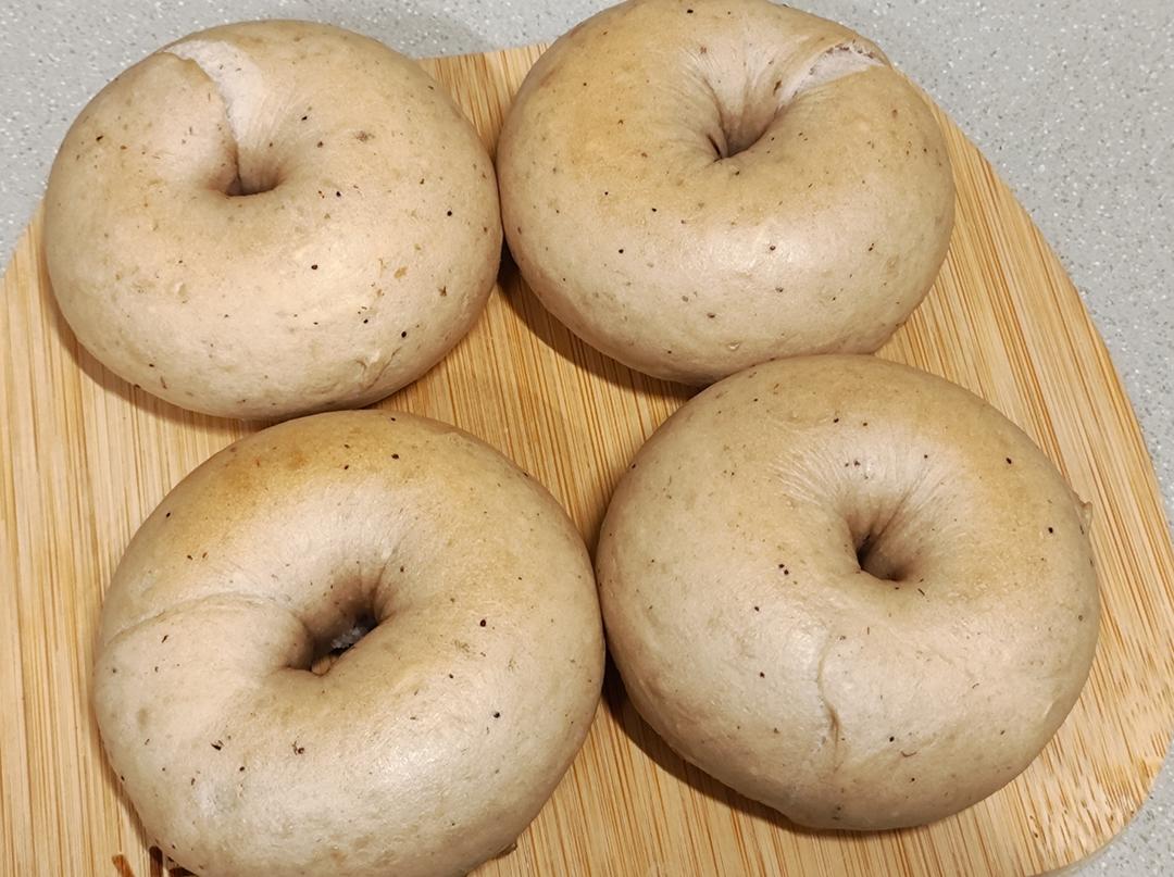 蓝莓贝果｜无油低糖！健康好吃的早餐面包