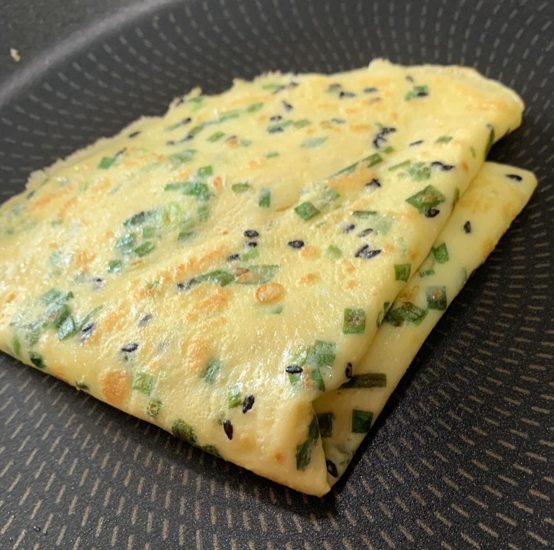 葱花薄蛋饼的做法
