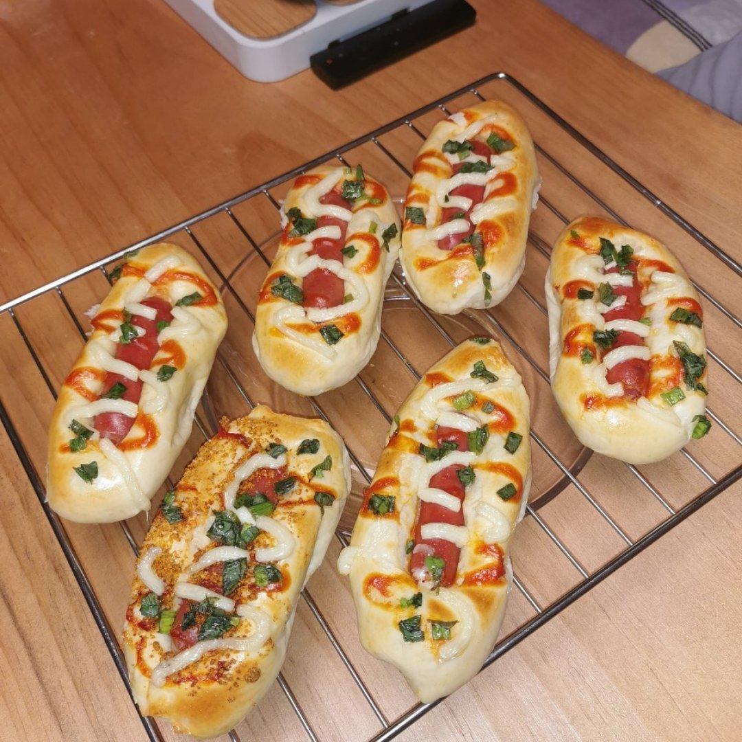 美味的香肠面包