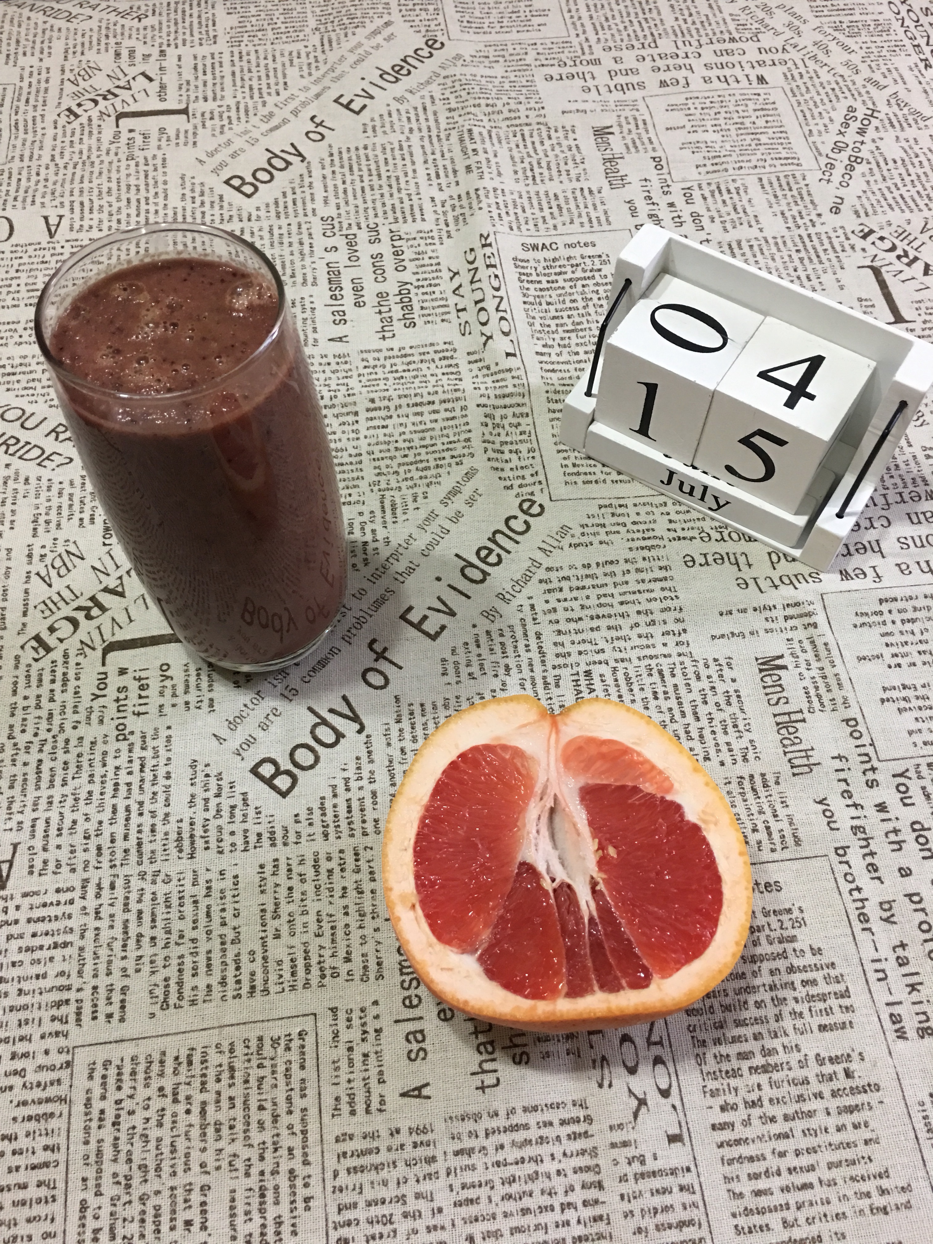 葡萄柚精力汤（降血脂降血压）的做法
