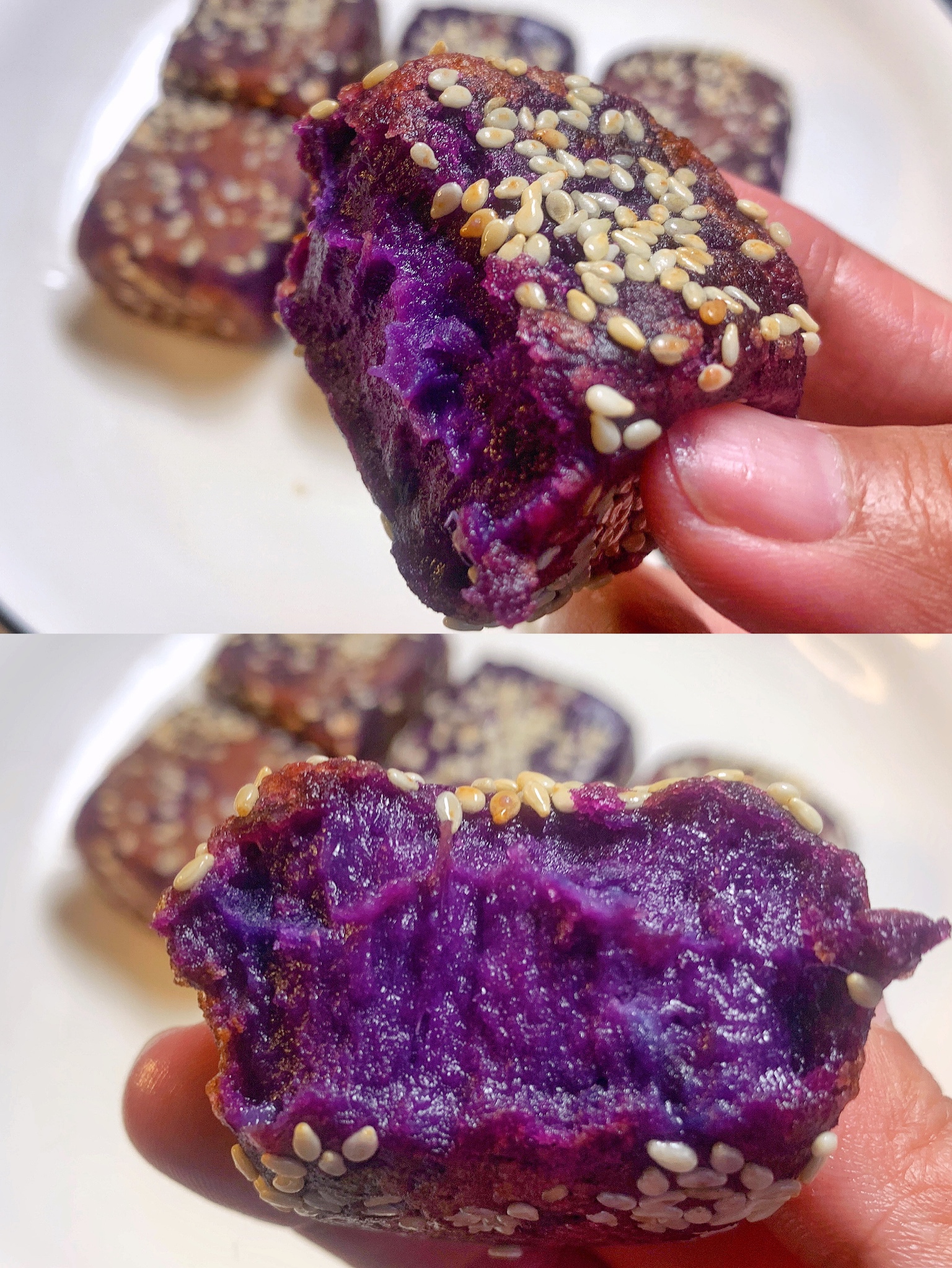 低脂无糖奶香紫薯糯米饼的做法 步骤1