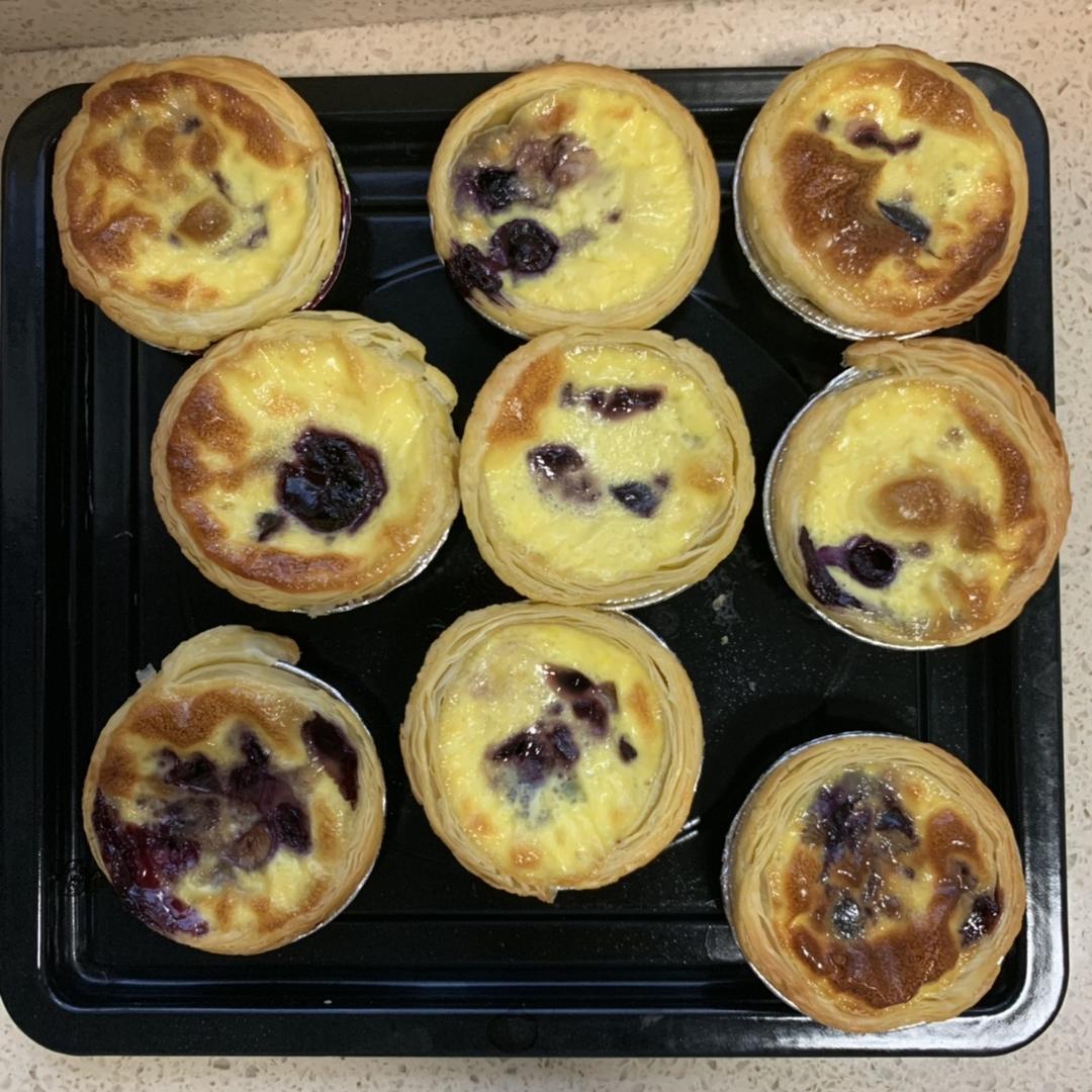 好吃哭～超快手比KFC豪华版蓝莓爆浆蛋挞